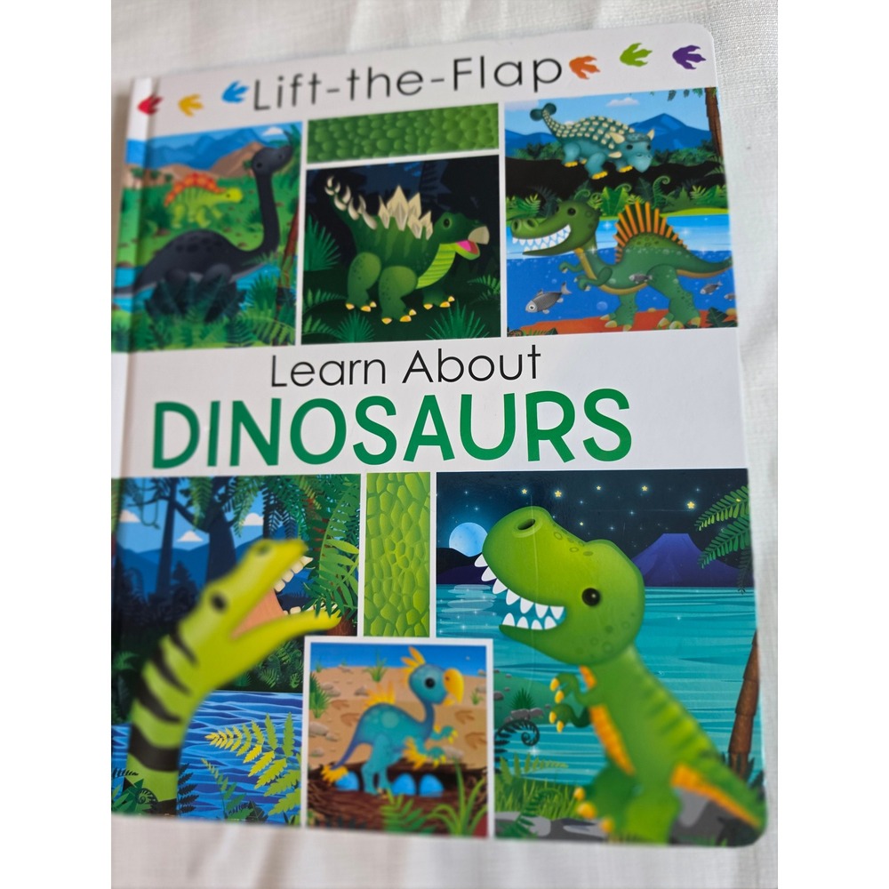 Page Publications Lift-the-Flap Learn About Dinosaurs Board Book 2022 Fun Facts